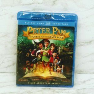 PETER PAN The Quest For The Never Book (BLU- RAY + DVD, 2018) Echo Bridge